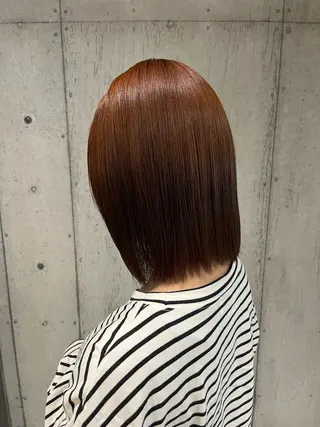 ミディアム カラー ヘアアレンジ 傷ませないカラー・ ボブ・リクト💥のヘアスタイル