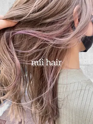 セミロング カラー Miku❇️ フェイスレイヤーのヘアスタイル