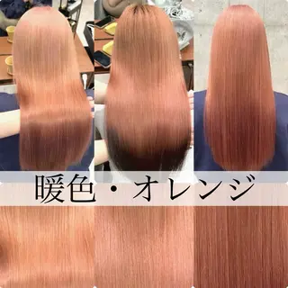 ロング カラー HACCH （ハッチ）所属・丁寧なブリーチ& ・レイヤーショートのヘアスタイル