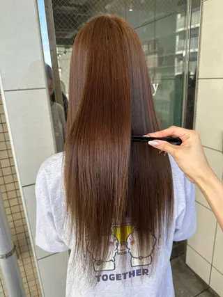 ロング カラー 🧸プルエクステ❤︎ ネイルKAO🧸のヘアスタイル