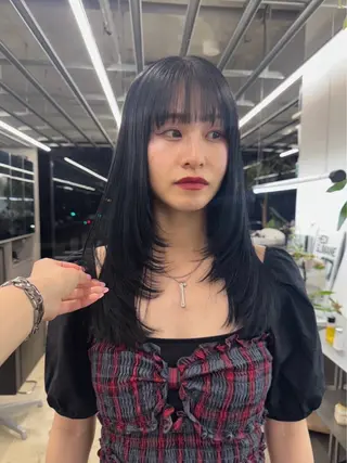 ロング カラー 透明感/レイヤー カット🎀マコのヘアスタイル