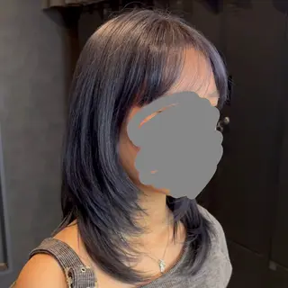 ミディアム レイヤーカット/ 透明感カラー/めいのヘアスタイル