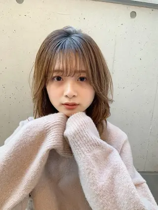 セミロング カラー パルタージュ大宮East所属・✨森下 直弥✨ 店長🤩のヘアスタイル