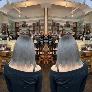 セミロング カラー レイヤー/ボブ/ ミニボブ/AOIのヘアスタイル