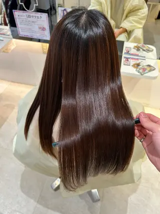 ロング 髪質改善・縮毛矯正 濱　泰賀のヘアスタイル