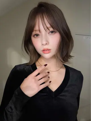 ショート 小顔ボブ jilblanカホのヘアスタイル