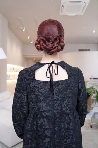 ロング tukka soin KOBE所属・nagi/ヘアセット /メイクのヘアスタイル