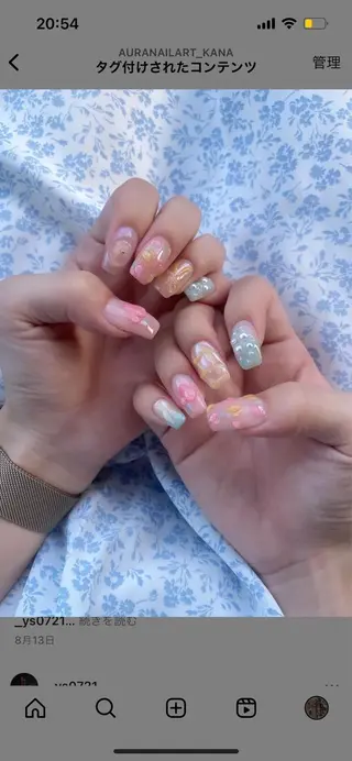 ネイル AURA nailartのネイルデザイン