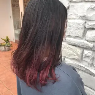 ミディアム カラー 毛流れフェザー スタイル🔹竹内凌のヘアスタイル