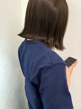 カラー ayaka/暖色 /ニュアンスボブのヘアスタイル