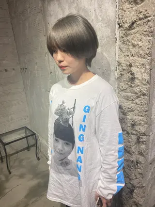 ショート カラー ヘアアレンジ ［似合わせヘア］ ✂︎OGURO✂︎のヘアスタイル