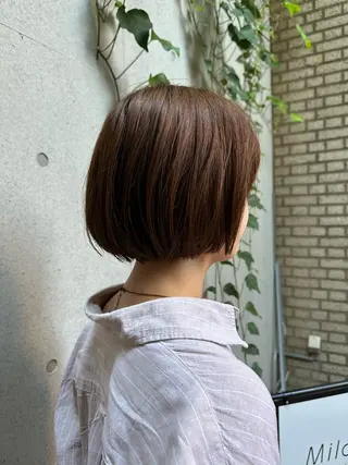 ショート カラー 似合わせカット /パーマ岡本淳平のヘアスタイル