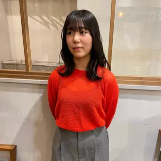 ミディアム カラー 平地 晃人のヘアスタイル