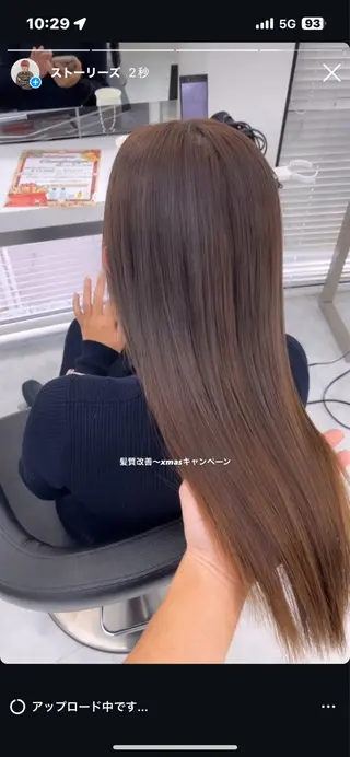 ロング カラー kazuki🍑韓国 トレンド暖色🫗のヘアスタイル