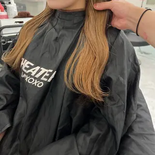 セミロング カラー 韓国スタイル🇰🇷 トレンドレイヤー🪡のヘアスタイル