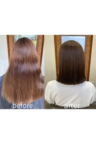 ミディアム 縮毛矯正特化 長谷川朋樹のヘアスタイル