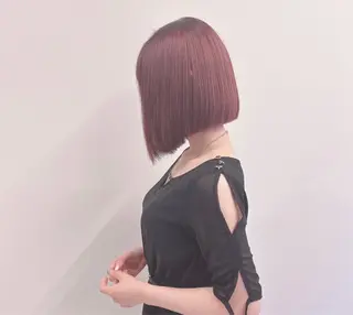ショート カラー 髪質改善✨透明感カラ ー🌈シエルブルーのヘアスタイル