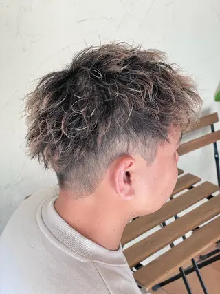 ショート カラー パーマ メンズ メンズ特化/パーマ指 名No.1/百瀬太郎のヘアスタイル