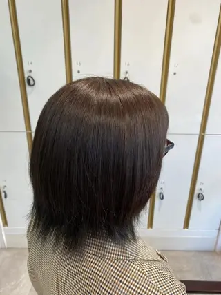 カラー ブリーチ🫧艶カラー レイヤー韓国ヘアのヘアスタイル