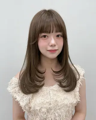 セミロング sora/レイヤー/ 似合わせカット🎀のヘアスタイル