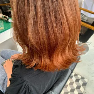 ミディアム カラー "小顔カット" Fuko.のヘアスタイル