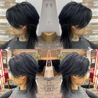 ミディアム カラー メンズ 居心地の良さ◎ 明るいお店です◎のヘアスタイル