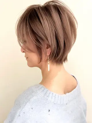 ショート 大人レイヤー ヨシミカズヤのヘアスタイル