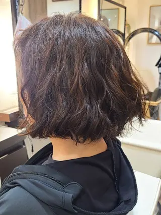 パーマ ショート hair make  ange 所属・赤池 彩のヘアスタイル