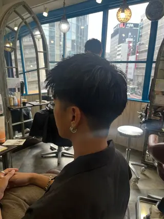 ショート メンズレディース カット無料🌼岩山のヘアスタイル