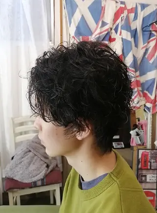 ショート パーマ メンズ D/i所属・4店舗フリーランスⅠ Y/no〈夜のスパ〉のヘアスタイル