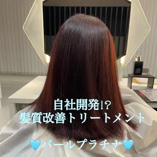 ミディアム 超透明感カラー🦋韓 国羽エクステ🪽🫧のヘアスタイル