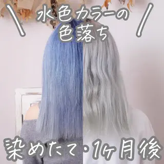 ミディアム カラー パーマ ヘアアレンジ アイブロウ 推し活専用 【派手髪】飯野ゆかりのヘアスタイル