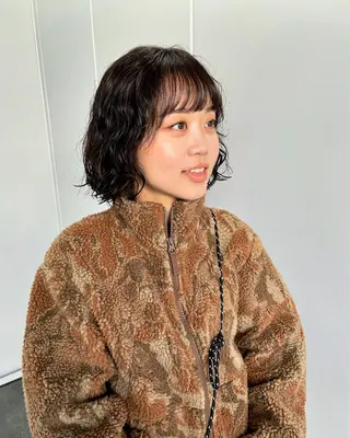 ミディアム 不破一輝/栄/矢場町 ボブ/レイヤー/艶髪のヘアスタイル