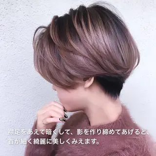 ショート カラー ✨原宿ハイトーン ブリーチ職人菊池のヘアスタイル