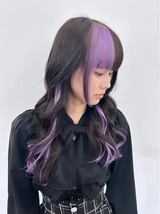 ミディアム MiRI💜地毛級 エクステ✖似合わせ技のヘアスタイル