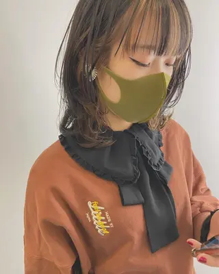 ミディアム カラー パーマ ヘアアレンジ メンズ キッズ ネイル マツエク・マツパ ショート/ボブ/ パーマ/柏原良亮のヘアスタイル