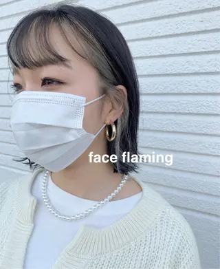 ミディアム カラー kitagawa mayuのヘアスタイル