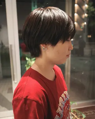 ショート カラー piilo /佐田國 友真のヘアスタイル