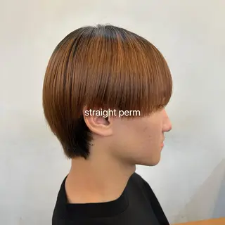 パーマ メンズ 🍊暖色/ボブヘア chihiro🌼ོのヘアスタイル