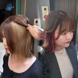 ミディアム HINAKO🩵 寒色カラー🪽のヘアスタイル