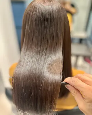 ロング カラー 縮毛矯正　野口 恵のヘアスタイル