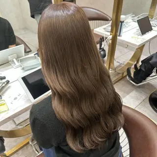 セミロング カラー ヘアアレンジ yuuto🌈 冬の透け感カラーのヘアスタイル