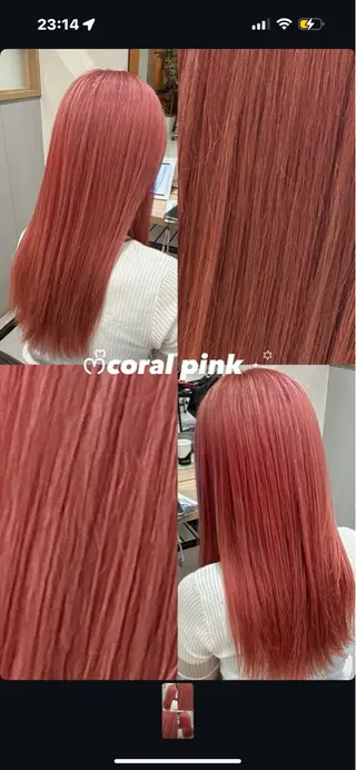 カラー 🩶🎀ハイトーン韓 国ナチュラル🧸💫のヘアスタイル