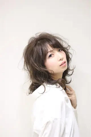 ロング カラー BiBi所属・齋藤 彬のヘアスタイル