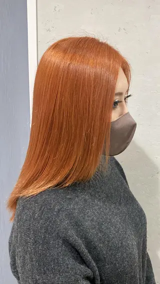 セミロング カラー JOS所属・上野ハイトーン/デ ザイン✂︎touiのヘアスタイル