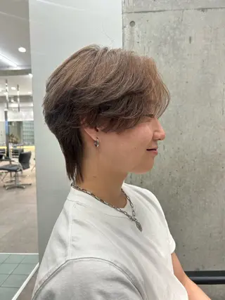 カラー メンズ ミルクティーベージュ /sara💛のヘアスタイル