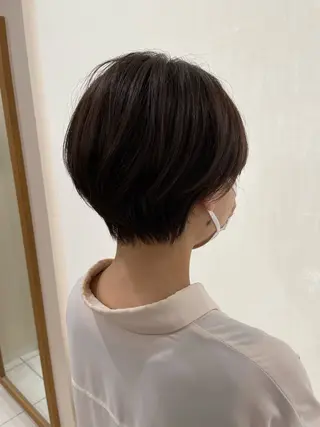 ショート カラー 巻けるケア縮毛矯正✨ ケアカラー✨山下のヘアスタイル