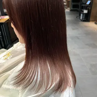 セミロング カラー 松木 花鈴のヘアスタイル