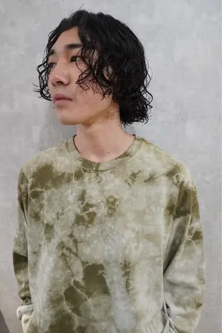 ミディアム メンズ LOM/メンズサロン 狸小路7丁目のヘアスタイル