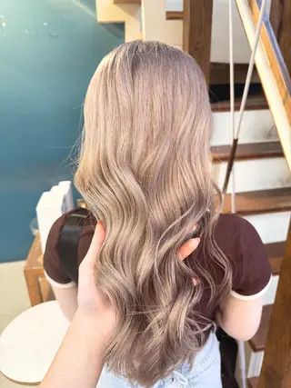 ロング カラー 透明感 カラー💎umiのヘアスタイル